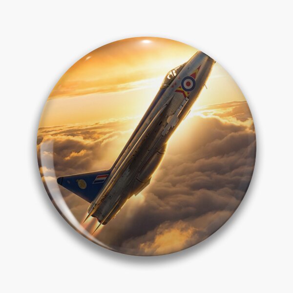 Item preview, Lightning Jet Golden Sunset Climb Illustration designed and sold by Airpower Art.