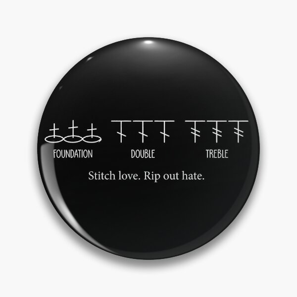 Item preview, Foundation Double Treble Stitch Love Rip Out Hate designed and sold by flory-baff-mint.