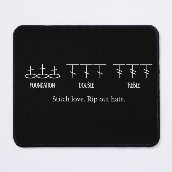 Item preview, Foundation Double Treble Stitch Love Rip Out Hate designed and sold by flory-baff-mint.