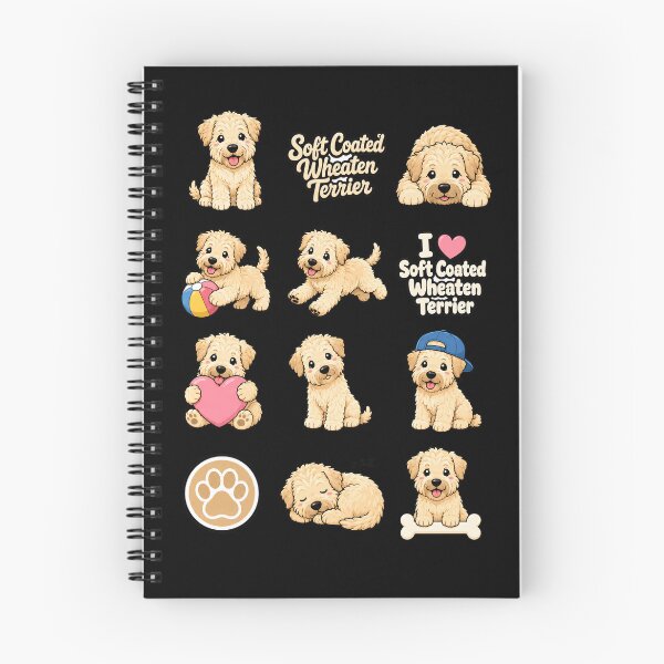 Item preview, Cute Soft Coated Wheaten Terrier stickers and apparel design designed and sold by rafaeltto.