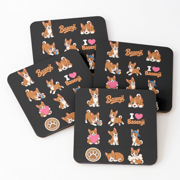 Item preview, Cute Basenji stickers and apparel design designed and sold by rafaeltto.