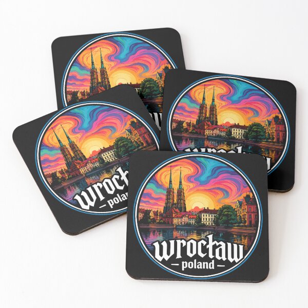 Item preview, Wroclaw City Poland Travel Trippy Art designed and sold by TomFrontierArt.
