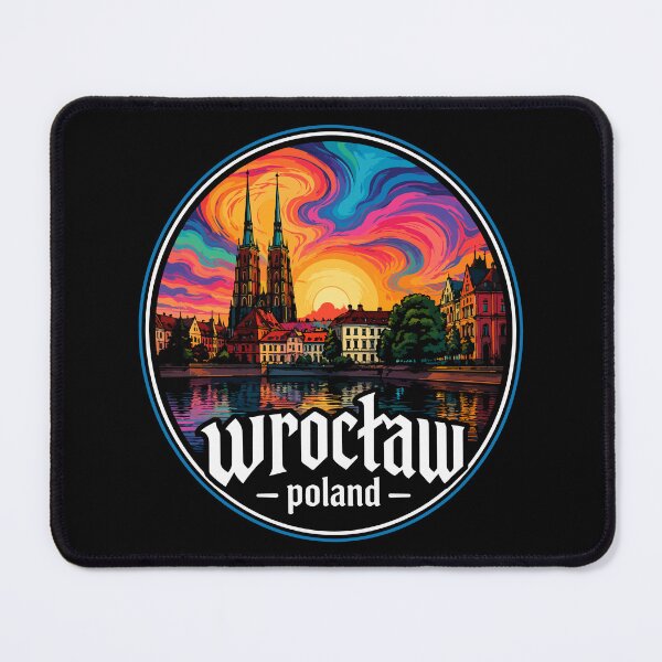 Item preview, Wroclaw City Poland Travel Trippy Art designed and sold by TomFrontierArt.