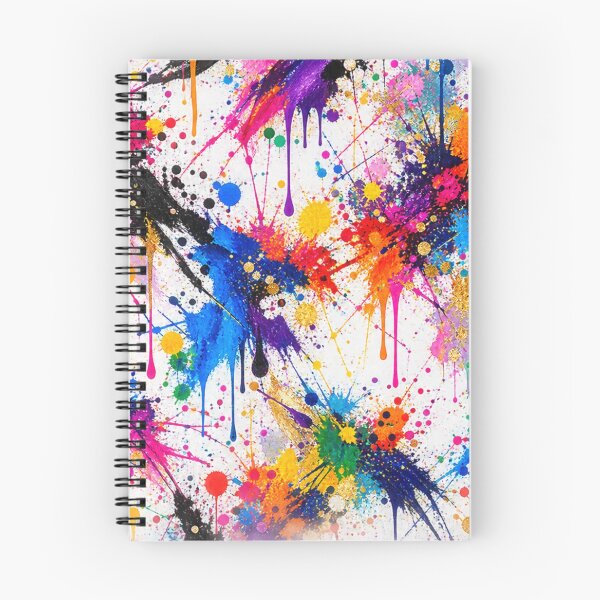 Item preview, Rainbow Drip Splatter Action Abstract Art designed and sold by THE SPLATTERED HAUS BY SAGE BANKS.