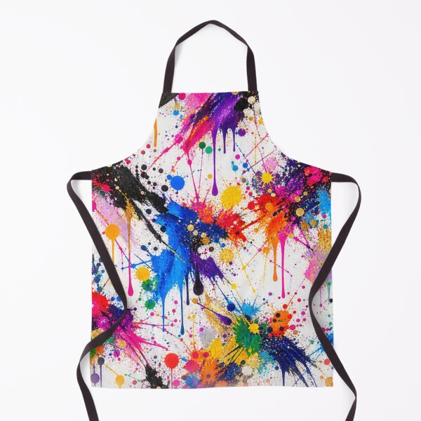 Item preview, Rainbow Drip Splatter Action Abstract Art designed and sold by THE SPLATTERED HAUS BY SAGE BANKS.