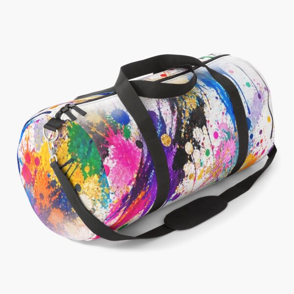 Item preview, Rainbow Drip Splatter Action Abstract Art designed and sold by THE SPLATTERED HAUS BY SAGE BANKS.