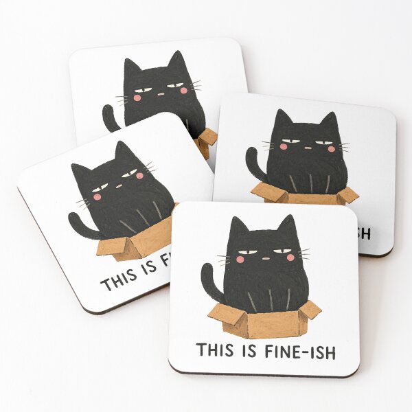Item preview, Cute Black Cat In Box designed and sold by SayMaria.