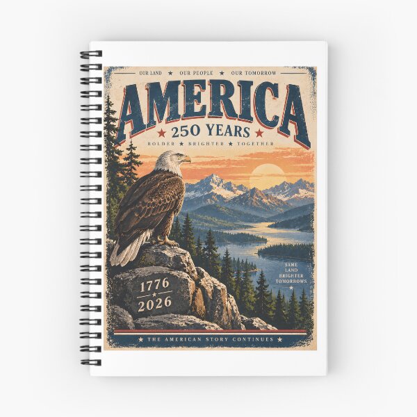 Item preview, America 250: Eagle Over the Mountain Lake designed and sold by aishow.