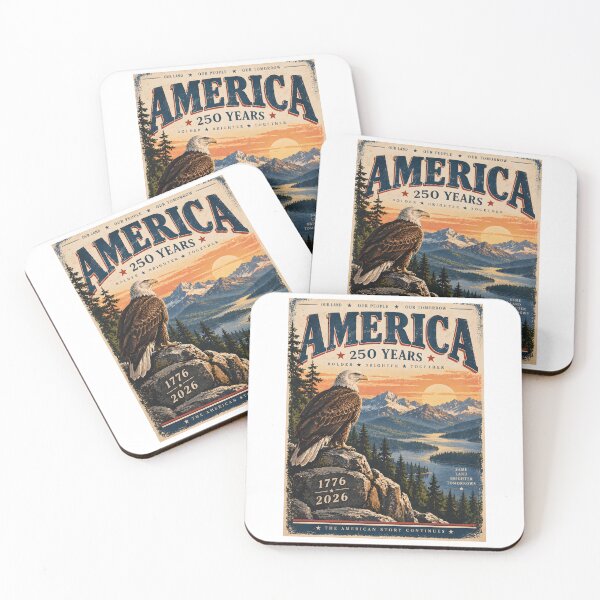 Item preview, America 250: Eagle Over the Mountain Lake designed and sold by aishow.