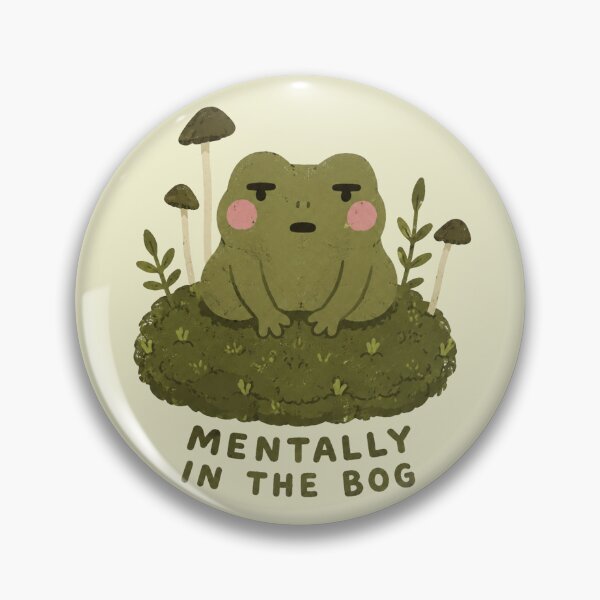 Item preview, Cute Frog Mentally In The Bog Cottagecore designed and sold by SayMaria.
