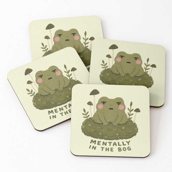 Item preview, Cute Frog Mentally In The Bog Cottagecore designed and sold by SayMaria.
