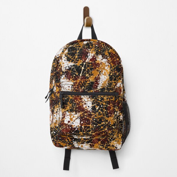 Item preview, Gilded Plaid Splatter Action Abstract Art designed and sold by THE SPLATTERED HAUS BY SAGE BANKS.