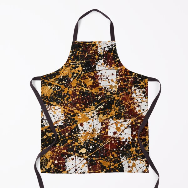 Item preview, Gilded Plaid Splatter Action Abstract Art designed and sold by THE SPLATTERED HAUS BY SAGE BANKS.