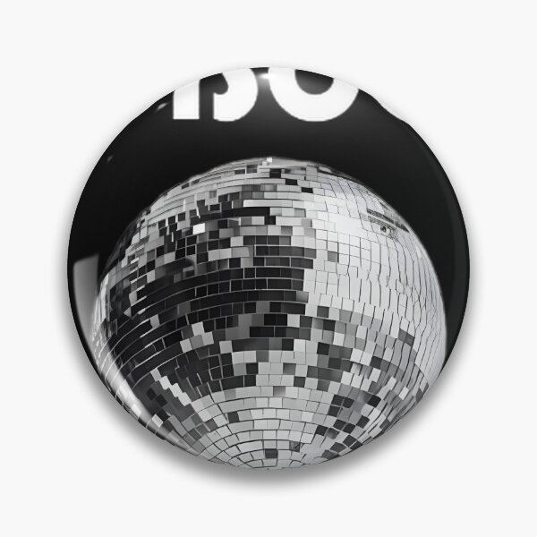 Item preview, Black & White Retro Disco Ball Graphic | Limited Edition designed and sold by NEWWORDS.