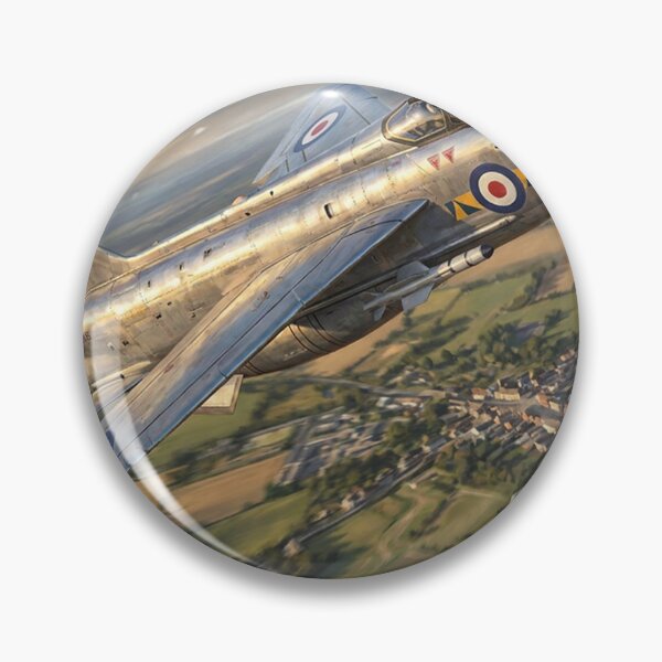Item preview, Lightning Jet Village Flypast Illustration designed and sold by Airpower Art.
