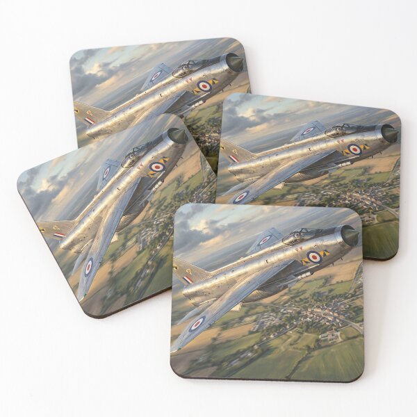 Item preview, Lightning Jet Village Flypast Illustration designed and sold by Airpower Art.