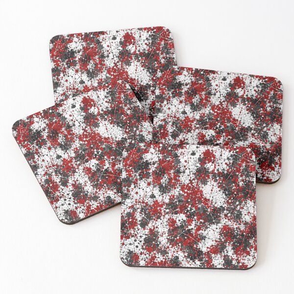 Item preview, Crimson and Noir Splatter Action Abstract Art designed and sold by THE SPLATTERED HAUS BY SAGE BANKS.