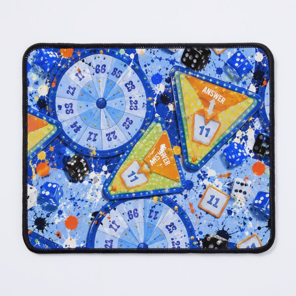 Item preview, Game Night Chaos Mixed Media Art designed and sold by THE SPLATTERED HAUS BY SAGE BANKS.