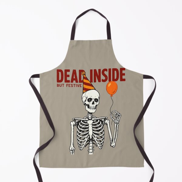 Item preview, Sarcastic Skeleton Dead Inside But Festive designed and sold by MagicTheDog.