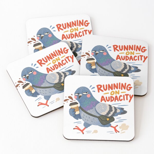 Item preview, Funny Pigeon Running On Audacity Coffee Art designed and sold by SayMaria.
