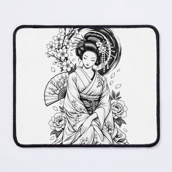 Item preview, Geisha Girl in a Garden designed and sold by MackandTeez.