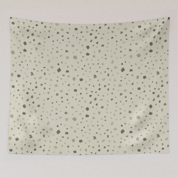 Item preview, Olive Earth Terrazzo Seamless Pattern – Natural Green designed and sold by babyandbunny.