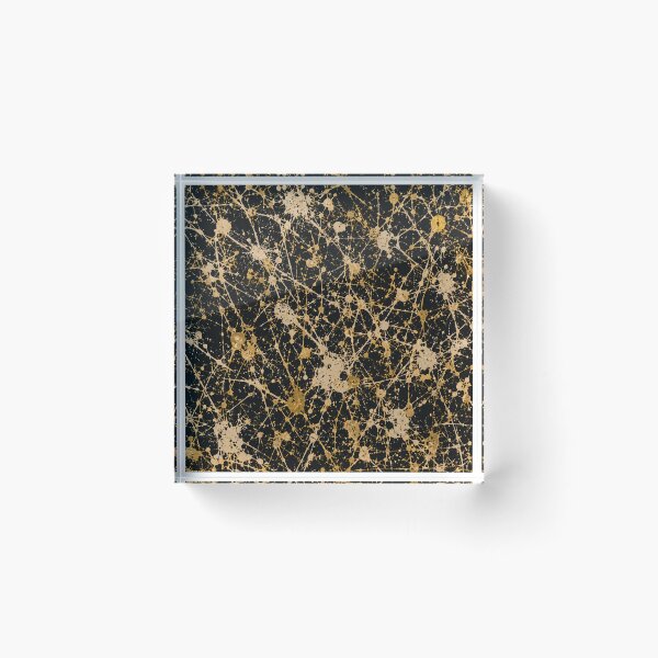 Item preview, Gilded Web Splatter Action Abstract Art designed and sold by THE SPLATTERED HAUS BY SAGE BANKS.
