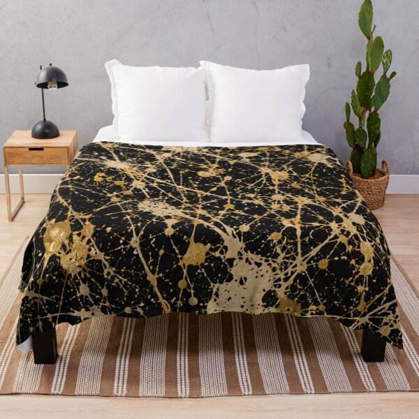 Item preview, Gilded Web Splatter Action Abstract Art designed and sold by THE SPLATTERED HAUS BY SAGE BANKS.