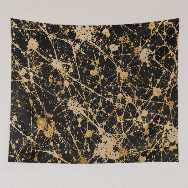 Item preview, Gilded Web Splatter Action Abstract Art designed and sold by THE SPLATTERED HAUS BY SAGE BANKS.