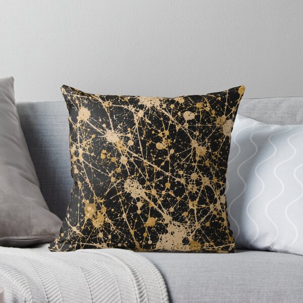 Item preview, Gilded Web Splatter Action Abstract Art designed and sold by THE SPLATTERED HAUS BY SAGE BANKS.