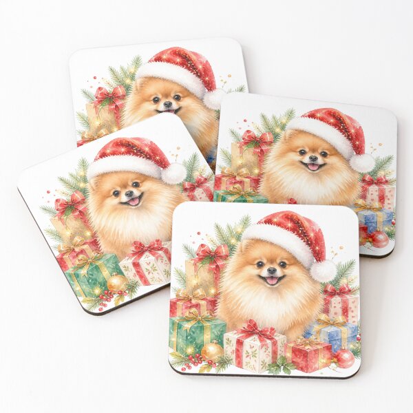 Item preview, Pomeranian Christmas designed and sold by MoonMonkeyNbear.