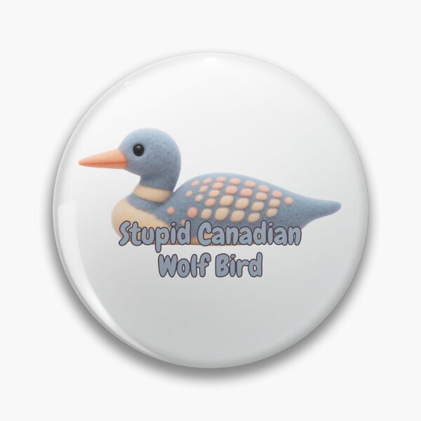 Item preview, Stupid Canadian Wolf Bird -- Light Blue designed and sold by Maria is Loud.