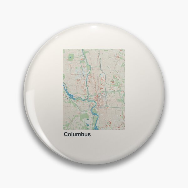 Item preview, Columbus Minimalistic Map Art designed and sold by MapsNerd.