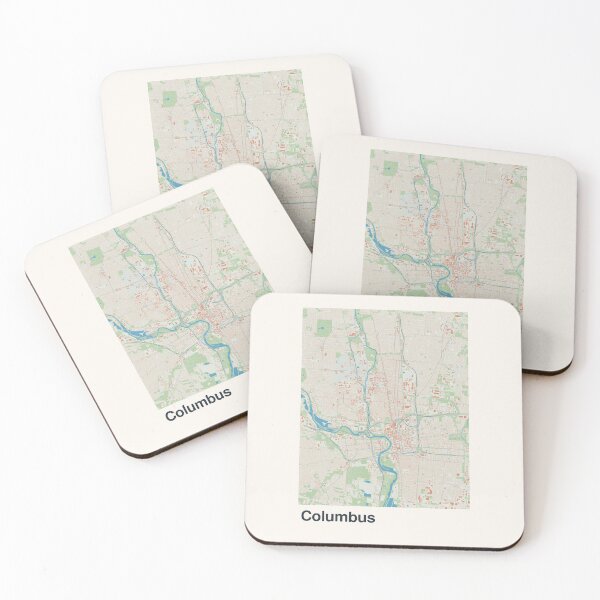 Item preview, Columbus Minimalistic Map Art designed and sold by MapsNerd.