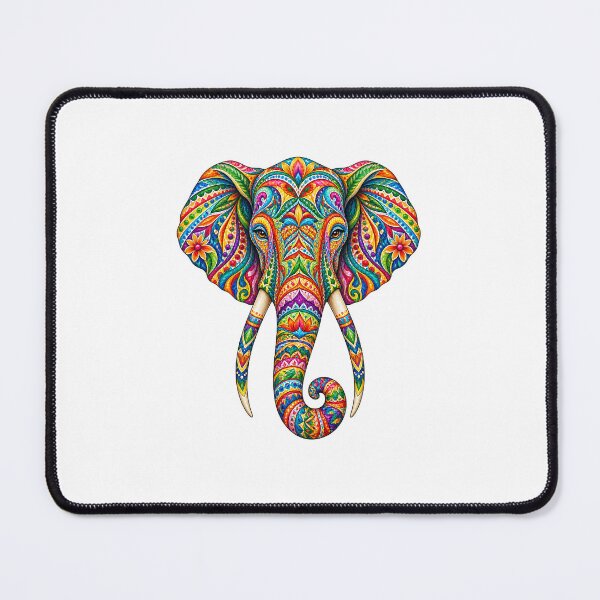 Item preview, Colorful Ornamental Elephant designed and sold by PeanutGalSean.