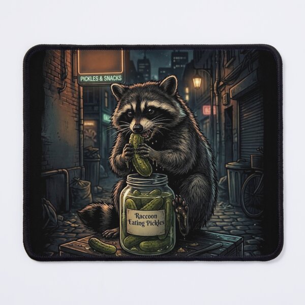 Item preview, Raccoon Eating Pickles  designed and sold by Zbixu.