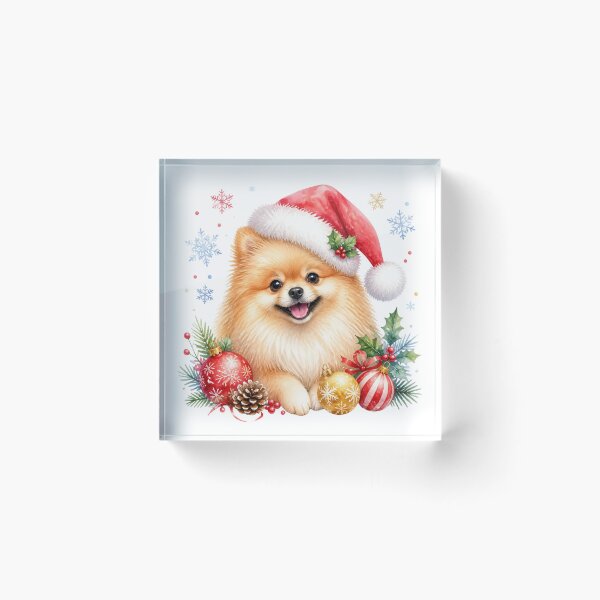 Item preview, Pomeranian Christmas designed and sold by MoonMonkeyNbear.