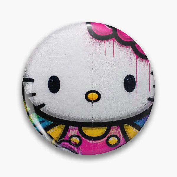 Item preview,  Hello Kitty. Cute Anime Cat Graffiti Neon Paint Splatter Pop Art designed and sold by AgnesB77.