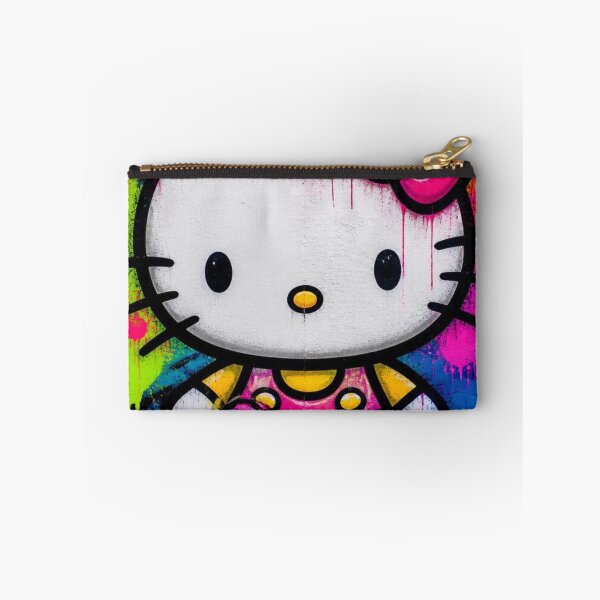 Item preview,  Hello Kitty. Cute Anime Cat Graffiti Neon Paint Splatter Pop Art designed and sold by AgnesB77.