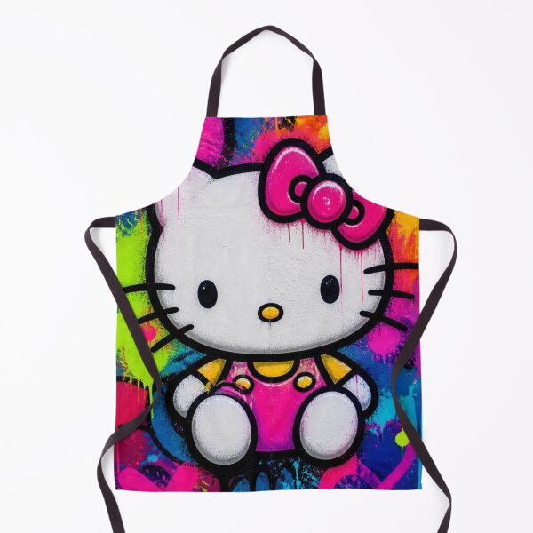 Item preview,  Hello Kitty. Cute Anime Cat Graffiti Neon Paint Splatter Pop Art designed and sold by AgnesB77.