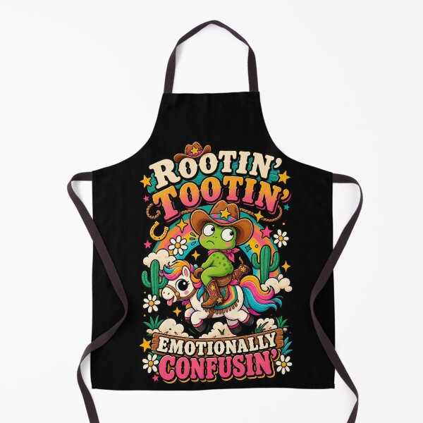 Item preview, Rootin’ Tootin’ Emotionally Confusin’ – Funny Frog Cowboy designed and sold by Kawaii-n-Spice.