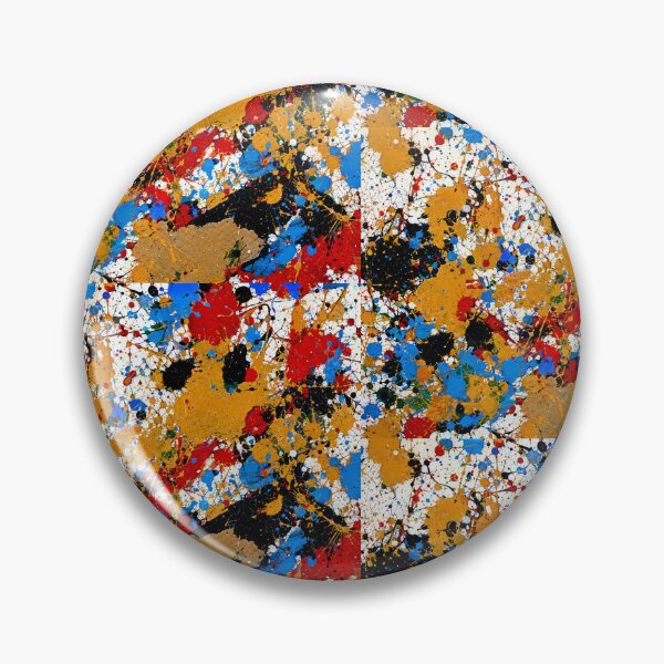 Item preview, Primary Splatter Action Abstract Art designed and sold by THE SPLATTERED HAUS BY SAGE BANKS.