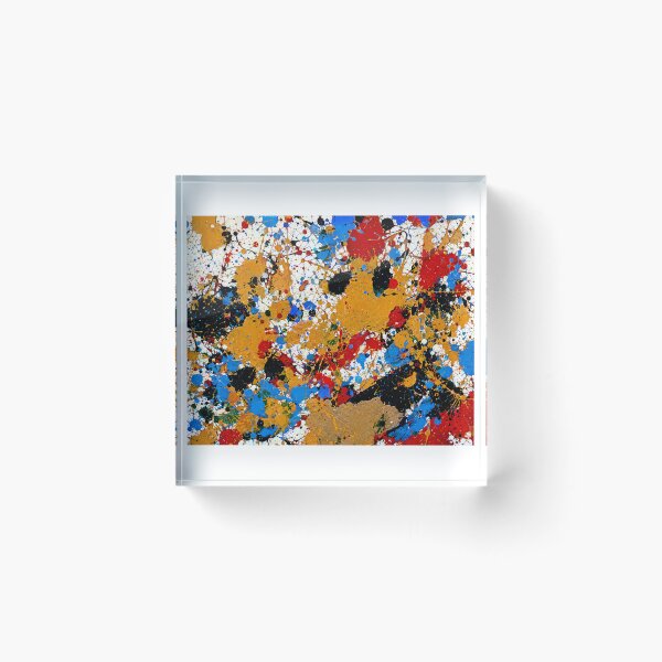 Item preview, Primary Splatter Action Abstract Art designed and sold by THE SPLATTERED HAUS BY SAGE BANKS.