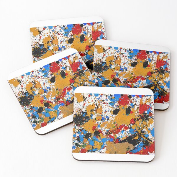 Item preview, Primary Splatter Action Abstract Art designed and sold by THE SPLATTERED HAUS BY SAGE BANKS.