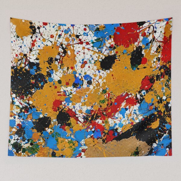 Item preview, Primary Splatter Action Abstract Art designed and sold by THE SPLATTERED HAUS BY SAGE BANKS.