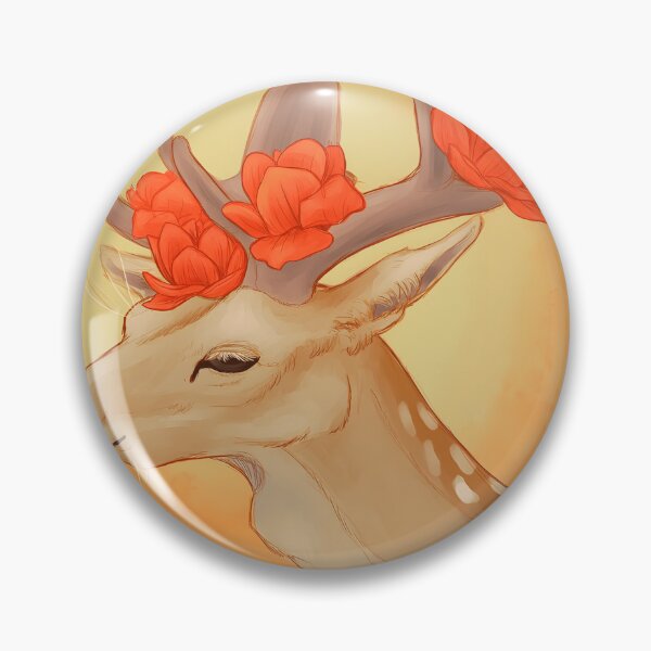 Item preview, Deer With Flowers Butterfly Woodland Nature Lover designed and sold by AdairArden.