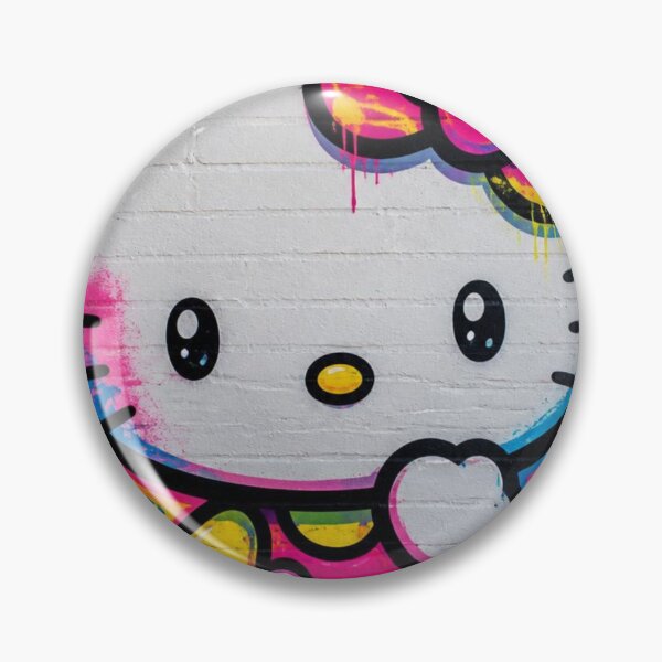 Item preview, Neon Harajuku Kitten Street Art Hearts and Stars Design designed and sold by AgnesB77.