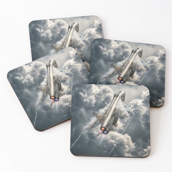 Item preview, Lightning Jet Storm Clouds Illustration designed and sold by Airpower Art.