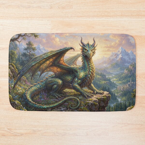 Item preview, Detailed Dragon Fantasy Landscape - Panoramic Deskmat IV designed and sold by Yaremchuk.