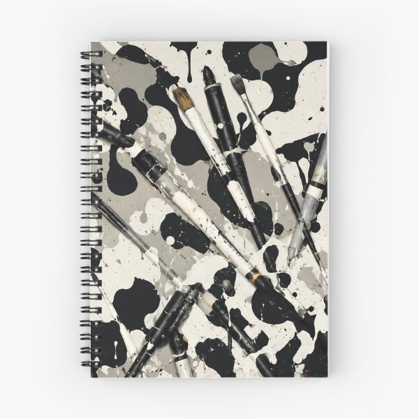 Item preview, Monochrome Brushes and Splatter Mixed Media Art designed and sold by THE SPLATTERED HAUS BY SAGE BANKS.